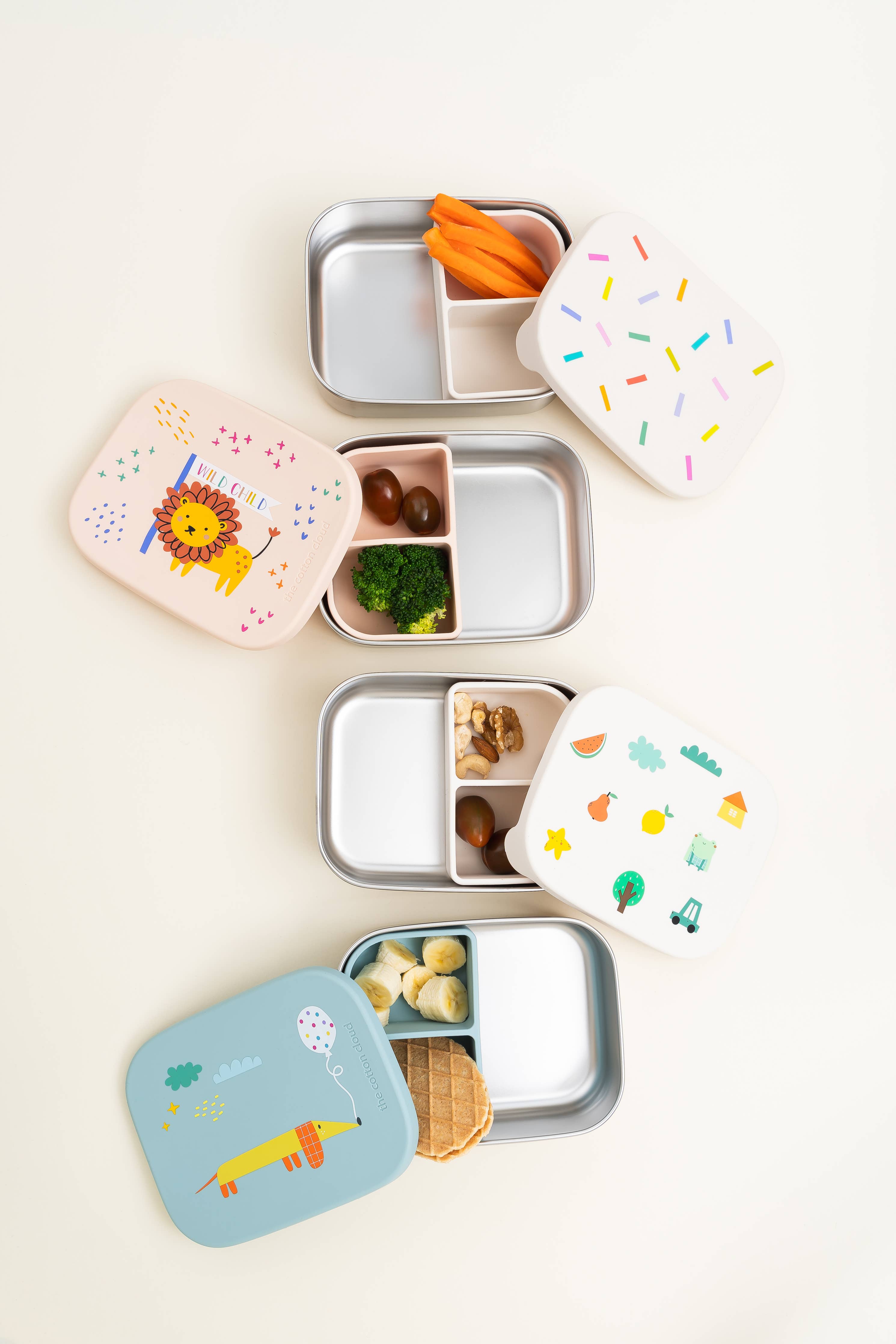 The Cotton Cloud Madkasse Rustfri Stål - Frugter