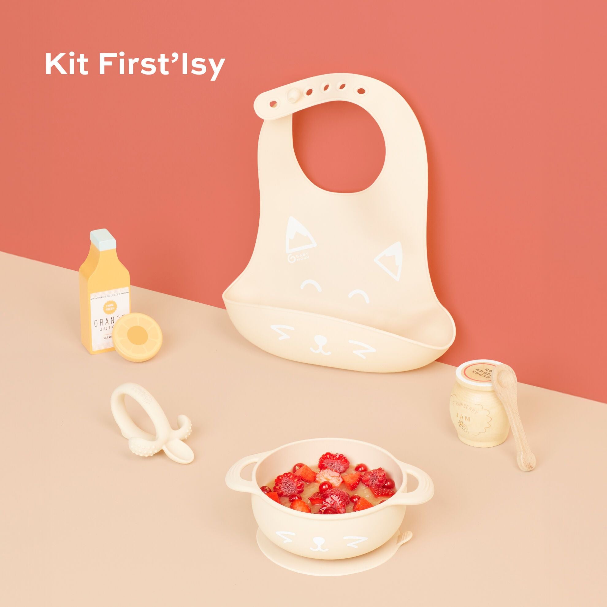 Babymoov Spisesæt 6-12 mdr - Terracotta Ræv - Spisesæt - MamaMilla