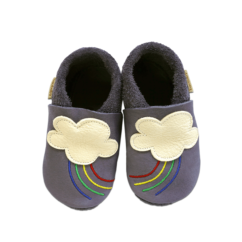Baobaby Classic Babyschuhe – Regenbogen M – MamaMilla