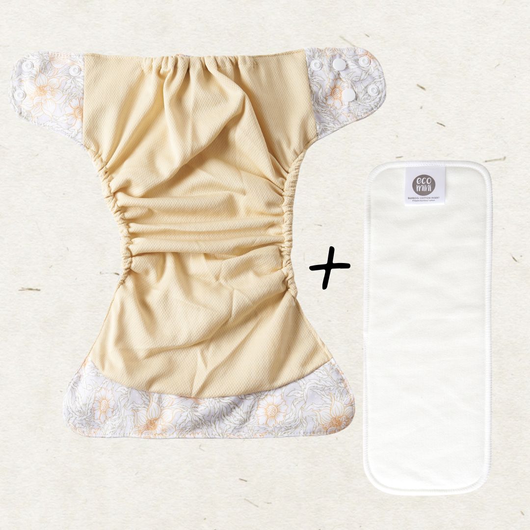 One Size Coolmax Pocket Diaper. Cecilia - - MamaMilla
