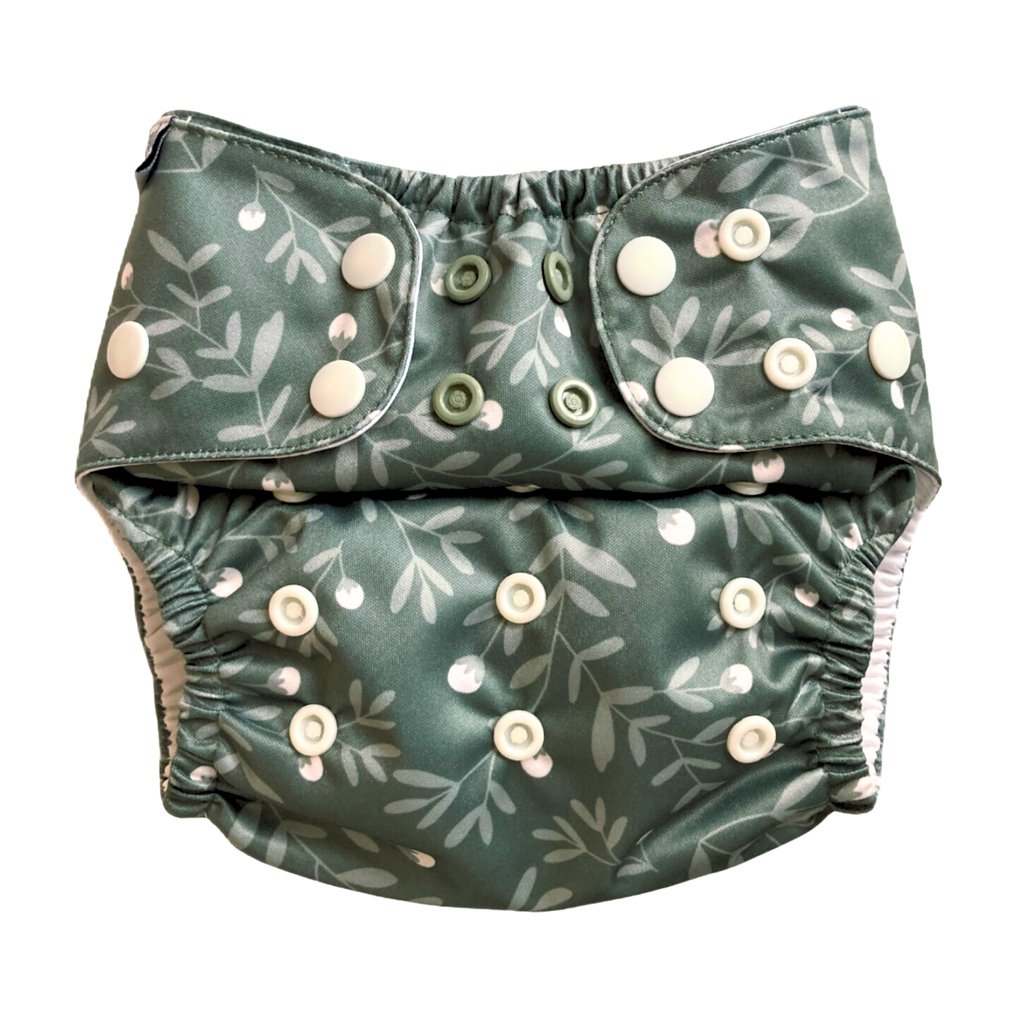 The Swedish Forest | Pocket Diaper | Slim 3-15kg: Humleblomster vit / No inserts - - MamaMilla