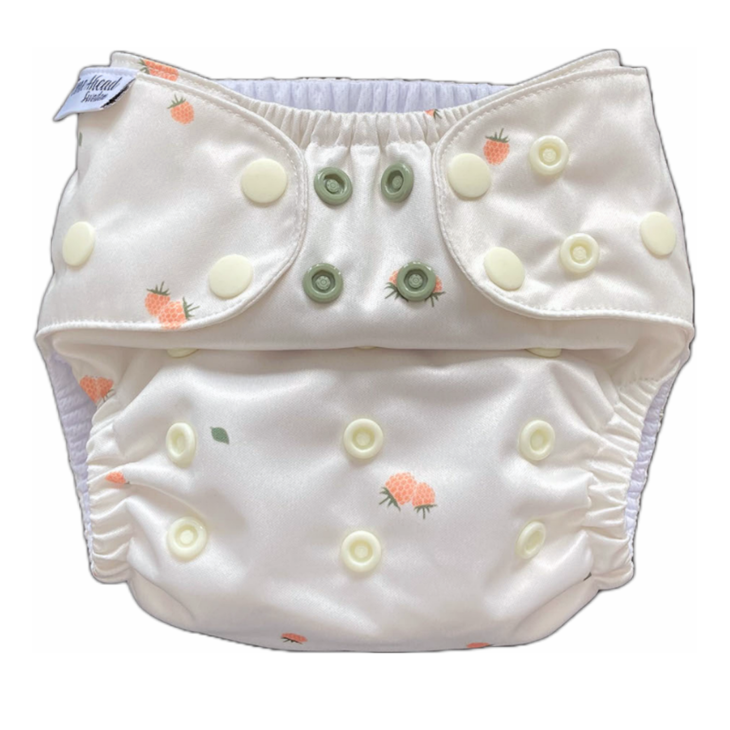 The Swedish Forest | Pocket Diaper | Slim 3-15kg: Humleblomster beige / No inserts - - MamaMilla