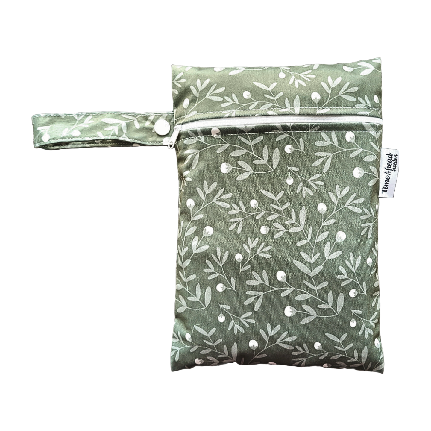 The Swedish Forest | Small wetbag: Humleblomster grön - - MamaMilla