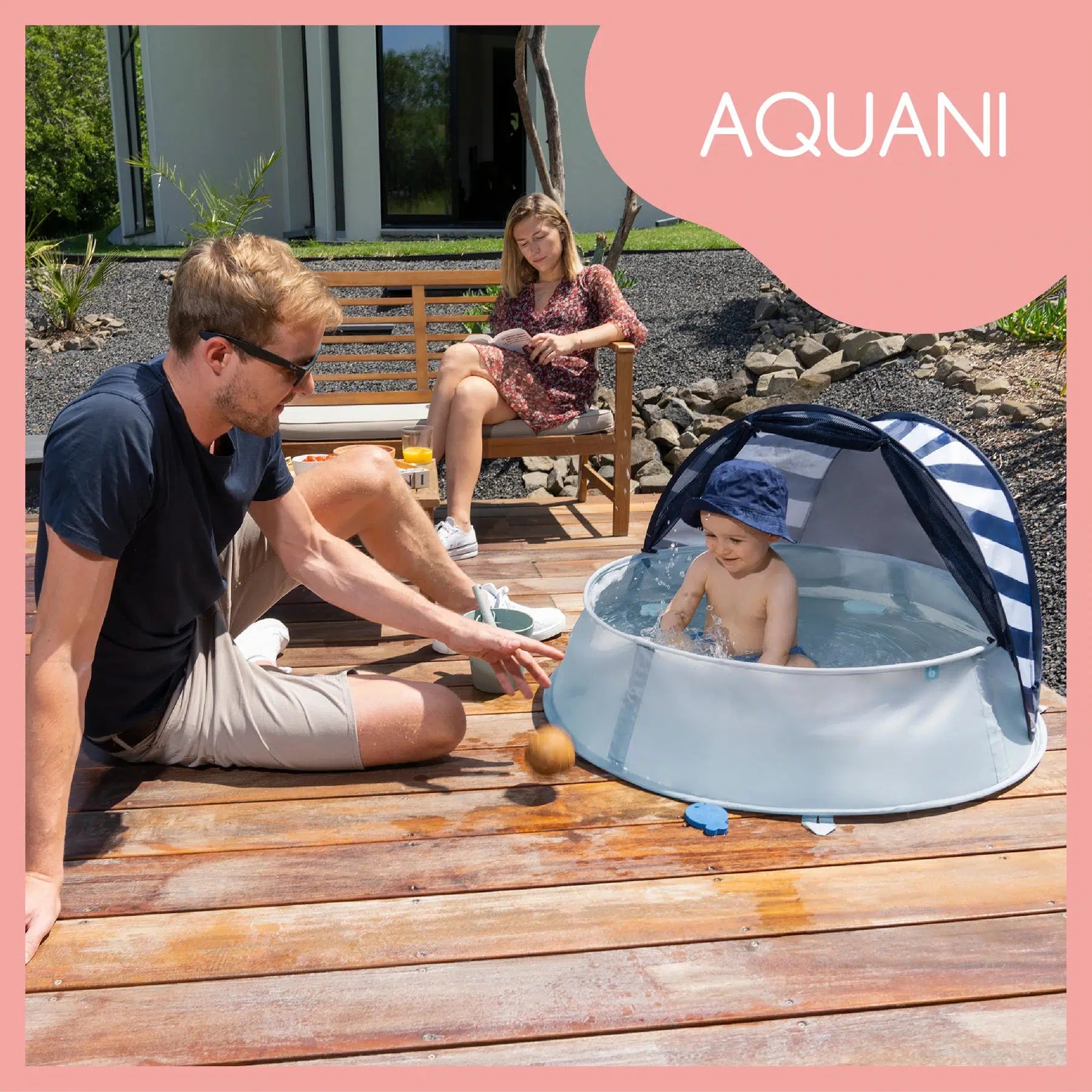 Babymoov 3i1 UV-telt - Mariniére Aquani - Uv-telt - MamaMilla