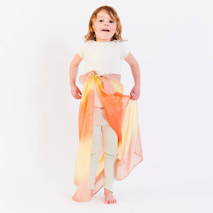 Sarahs Silk Earth Playsilks - Open-Ended 100% Silk, Natural Waldorf Toys: Forest - - MamaMilla