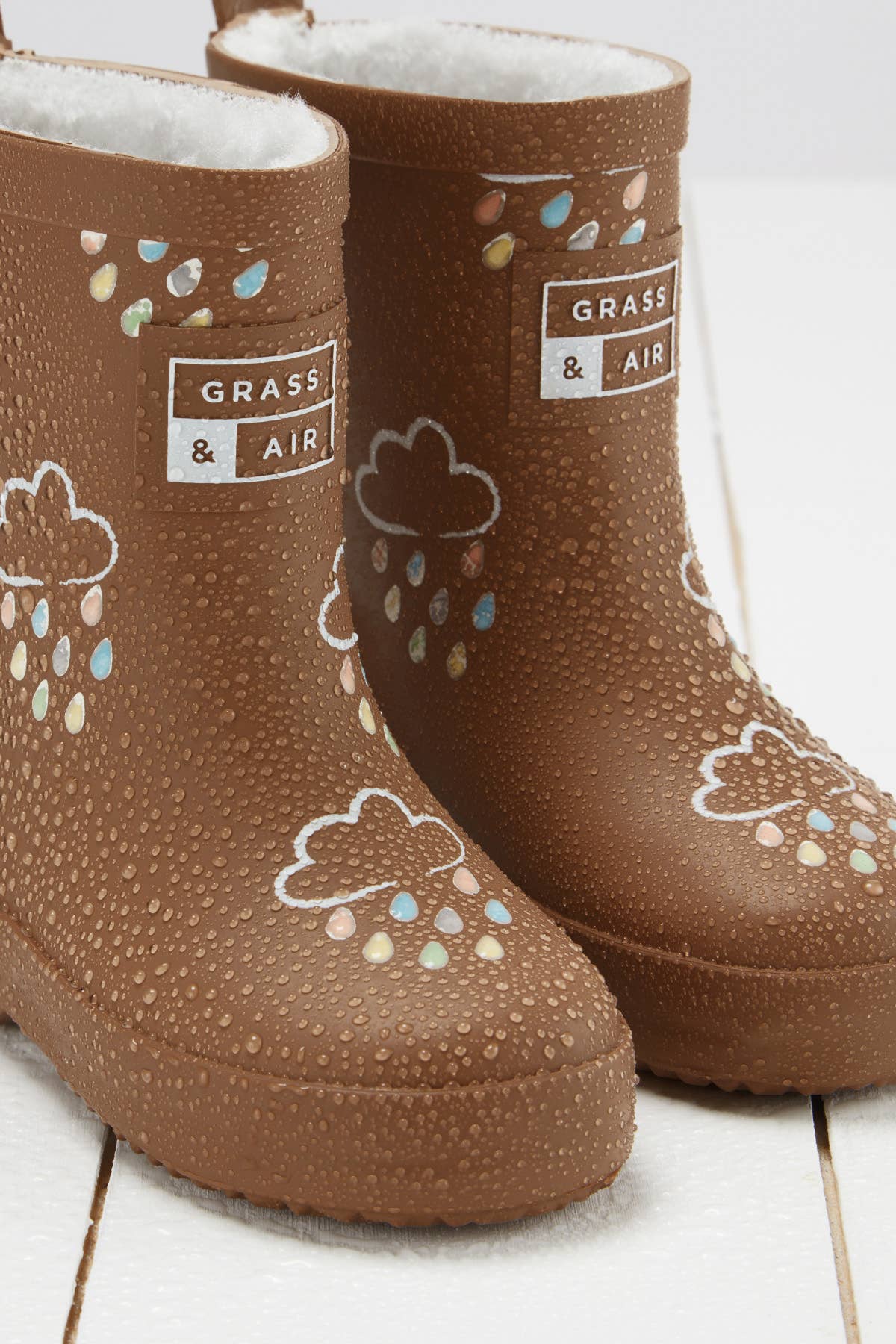 Grass &amp; Air Toffee Brown støvler set fra siden