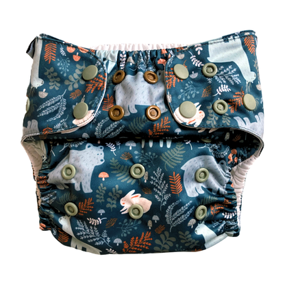 The Swedish Forest | Pocket Diaper | Slim 3-15kg: Smultron / No inserts - - MamaMilla