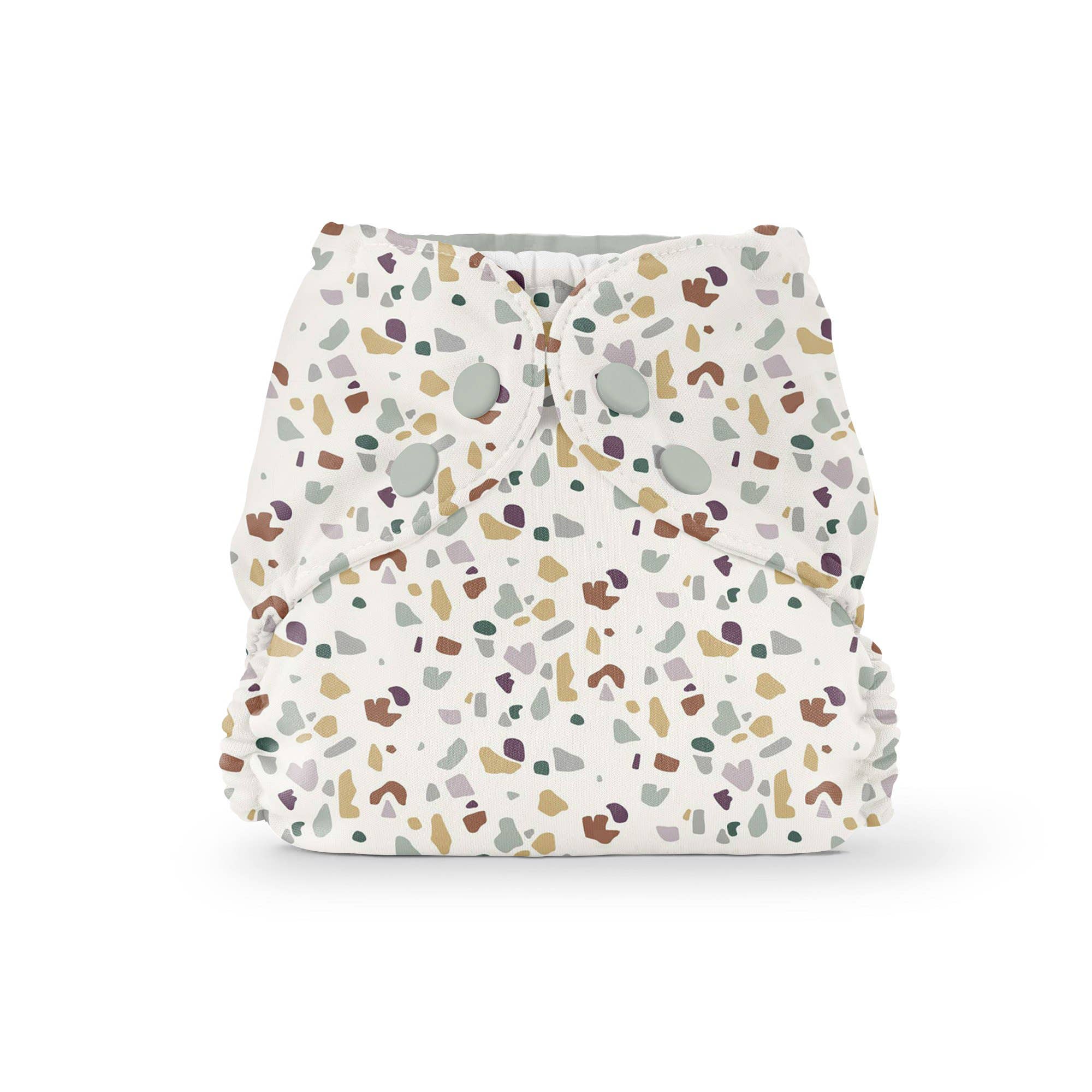Außenmaterial (+ Schwimmwindel): Terrazzo / Größe 1 (3,5–7,6 kg) – – MamaMilla