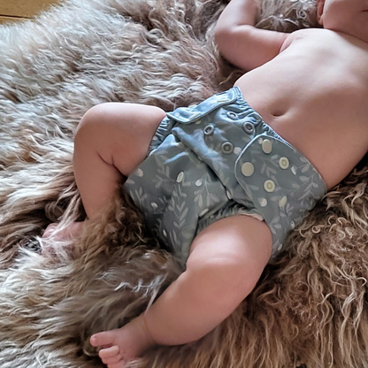 The Swedish Forest | Pocket Diaper | Slim 3-15kg: Dalablomster / No inserts - - MamaMilla