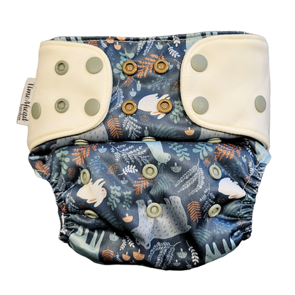 The Swedish Forest | Pocket Diaper Stretch | 5-17kg: Ekollon / No inserts - - MamaMilla