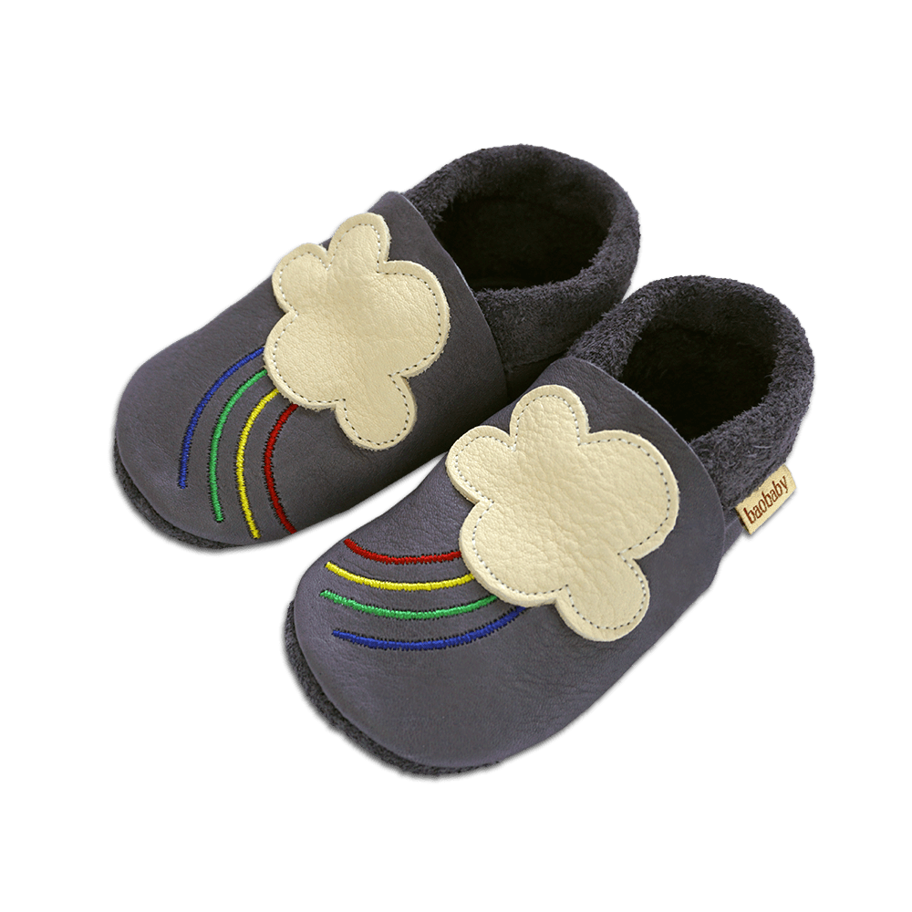 Baobaby Classic Babyschuhe – Regenbogen L – – MamaMilla