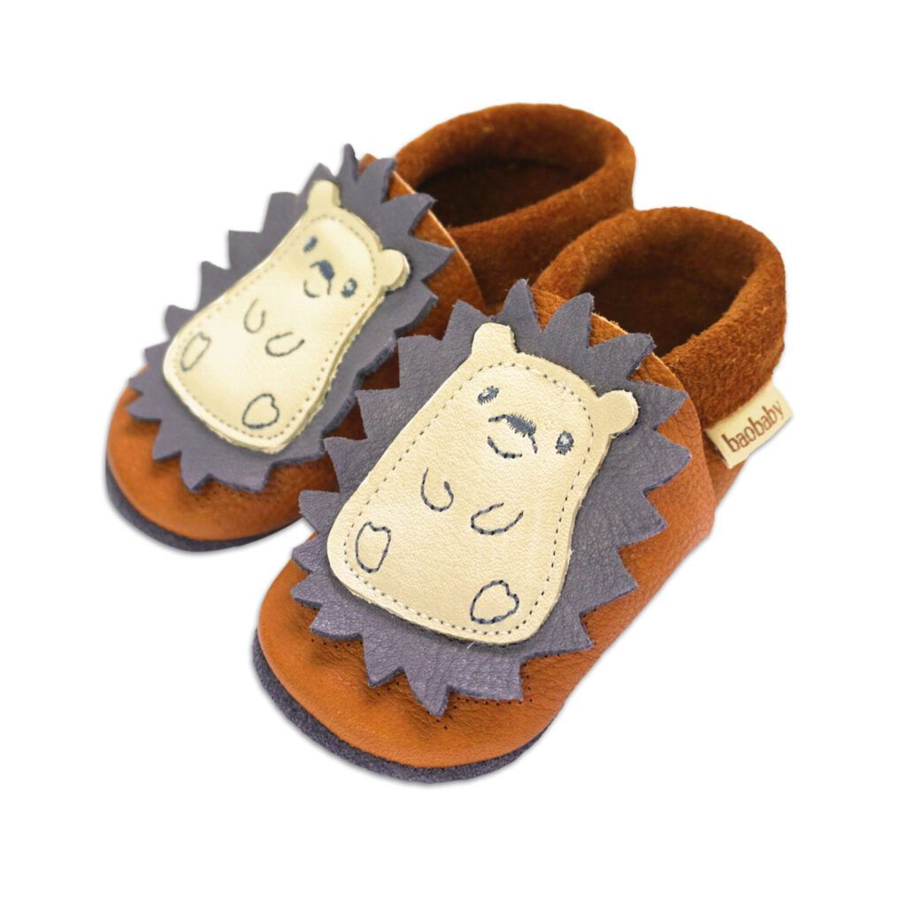 Baobaby Classic Babyschuhe – Spikey Curry M – – MamaMilla
