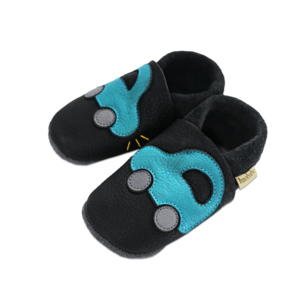 Baobaby Classic Babyschuhe – Buggy Black XL – – MamaMilla