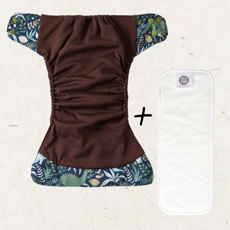 One Size Coolmax Pocket Diaper. Retro - - MamaMilla