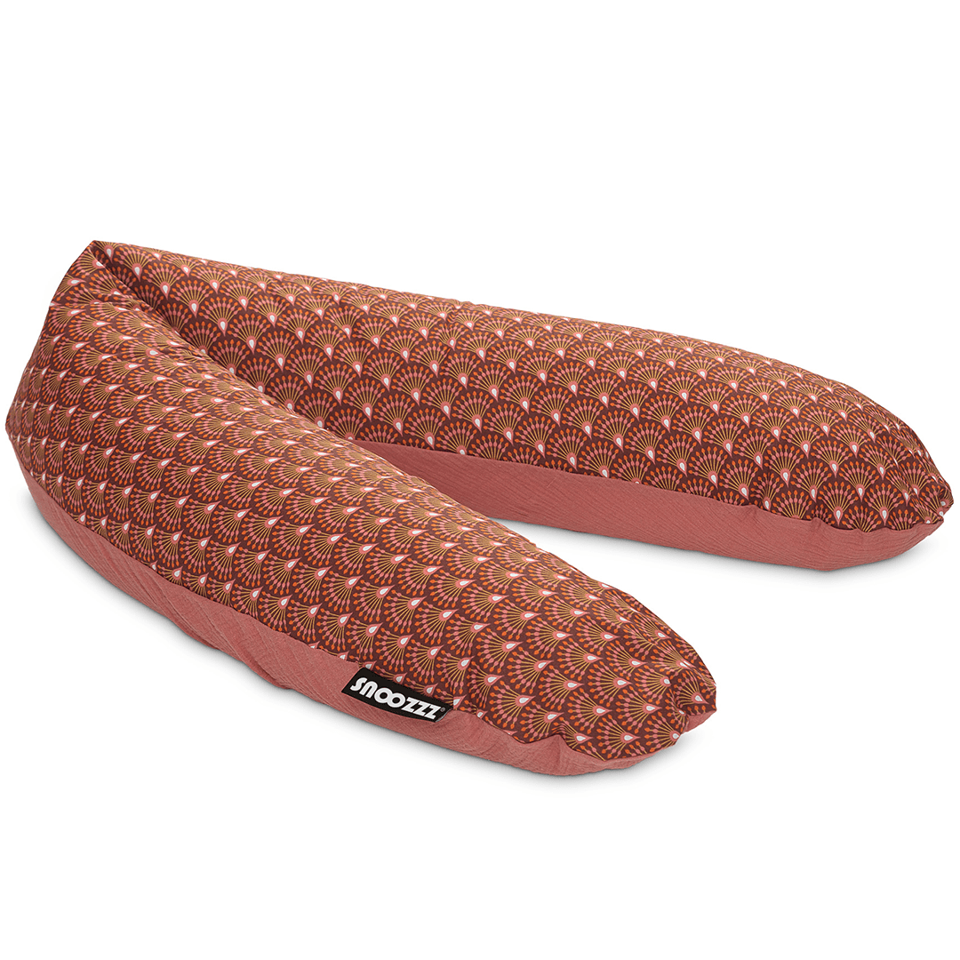 Snoozzz Schwangerschafts- und Stillkissen – Ginza Marsala – Stillkissen – MamaMilla