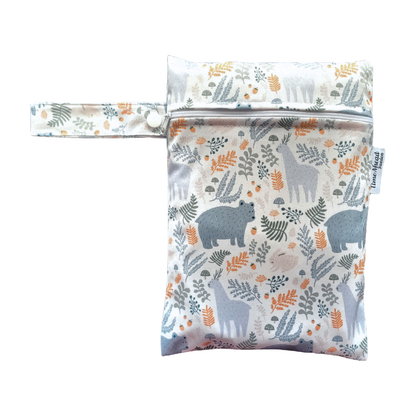 The Swedish Forest | Small wetbag: Humleblomster vit - - MamaMilla