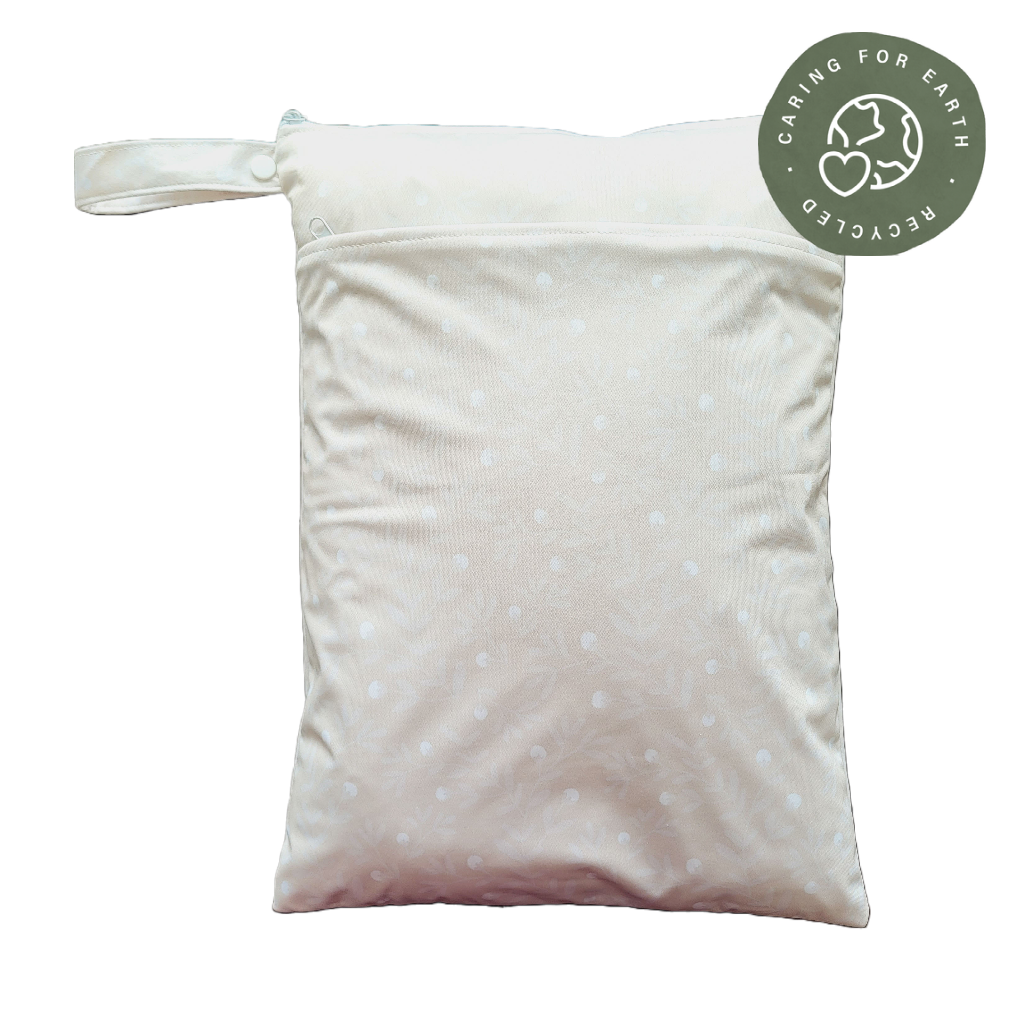 The Swedish Forest | Wetbag medium: Humleblomster grön - - MamaMilla