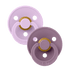 BIBS Colour rund sut str. 2, latex – Violet Sky/Mauve (2-pack) - MamaMilla