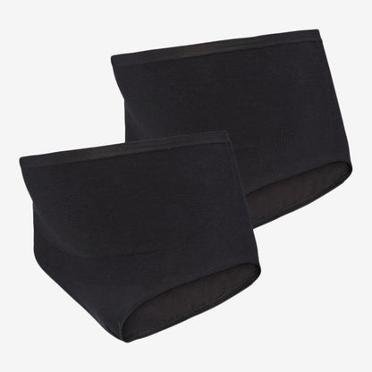 Mamalicious 2 pack økologiske vente-trusser Heal - Sort - Graviditetstøj - MamaMilla