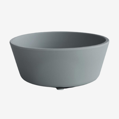 Mushie - Silikone skål - Stone - Tallerken - MamaMilla