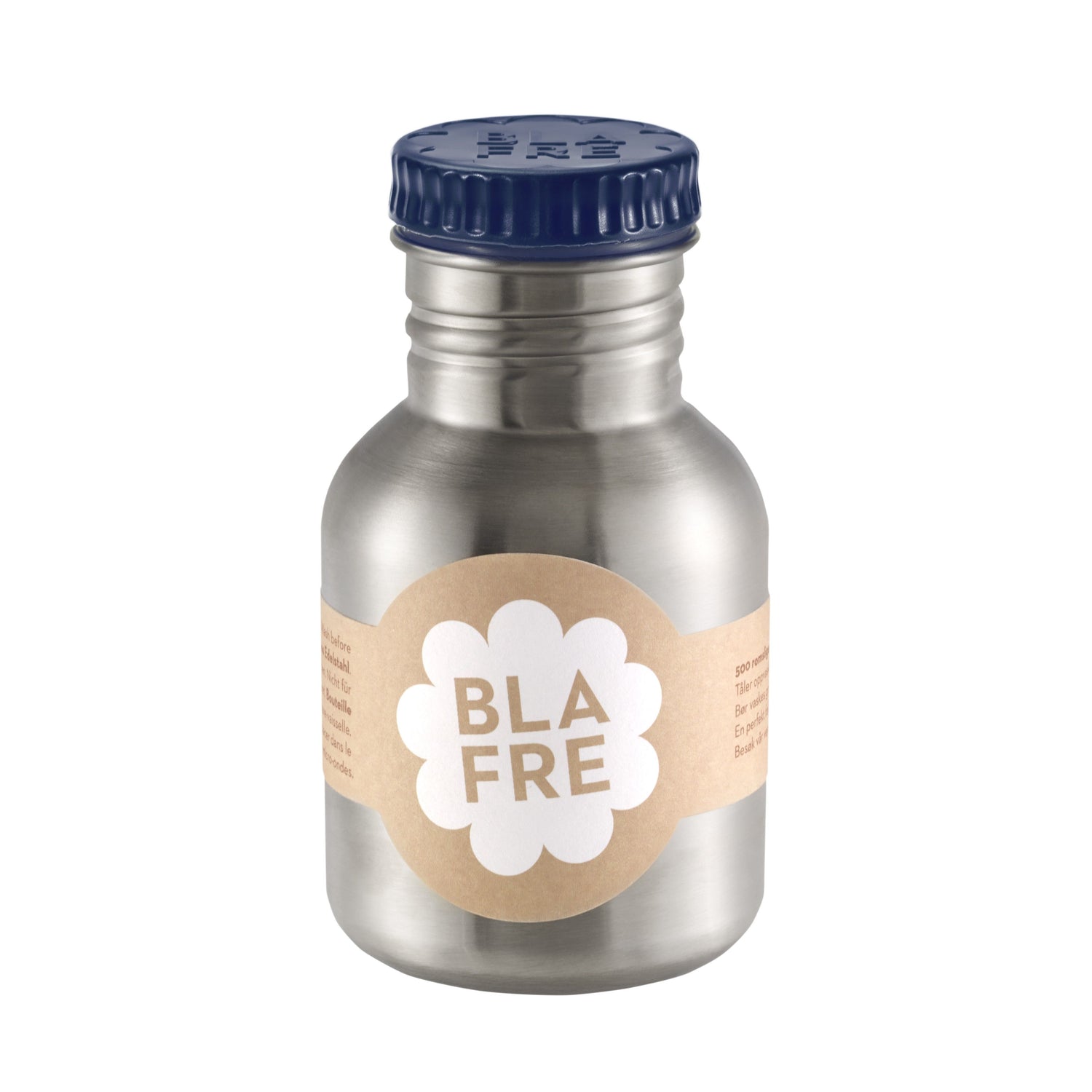 BLAFRE drikkedunk i rustfrit stål - 300 ml - Marineblå - Drikkedunk i stål - MamaMilla